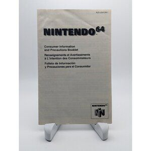 Consumer Information Precautions Booklet N64 Nintendo 64 Manual